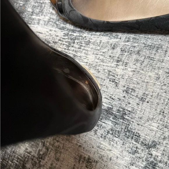 Coach Black and Silver Women's Flats - Picture 6 of 6